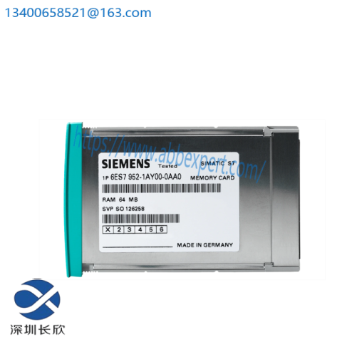 SIEMENS 6ES7952-1AK00-0AA0 RAM Memory Card: Efficient, Durable Storage Solution for Industrial Automation