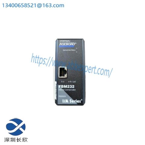 FOXBORO FBM232 Mbps Ethernet Module, Single