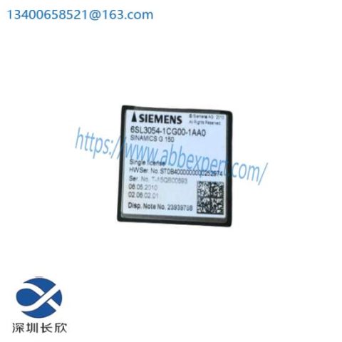 Siemens 6SL3 054-1CG00-1AA0 Compact Flash Card: Industrial Control Module